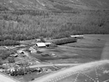 Fournier’s farm taken from a plane 1949